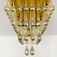 Chandelier en verre Flush par Ernest Palme
