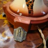 pair of ceramic lamps, Art Nouveau 1900 with 30 slight signs of wear visible