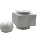 Sergio Asti, postmodern white ceramic vase, Cedit Italy 1970s