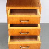 1970s Italian Teak Shelves Unit With Desk