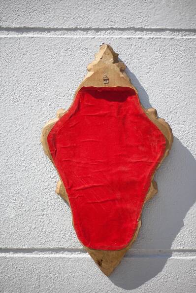 Rococo mirror, wall mirror, vintage mirror, repoussé copper mirror