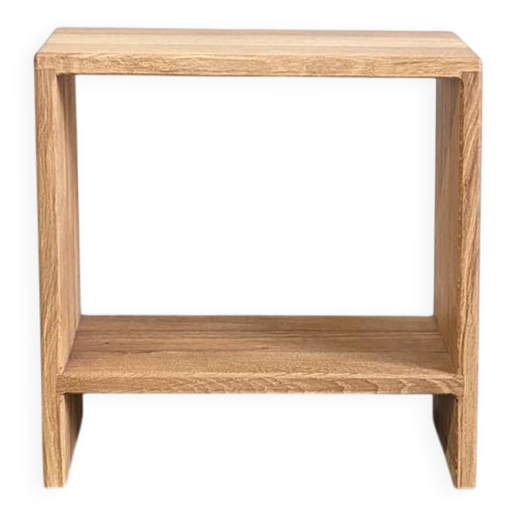 Solid oak bedside table