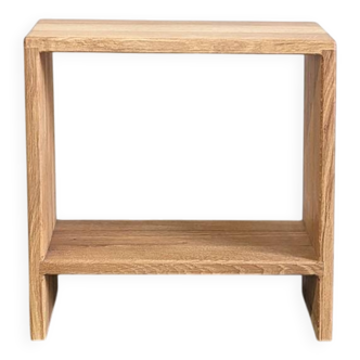 Solid oak bedside table