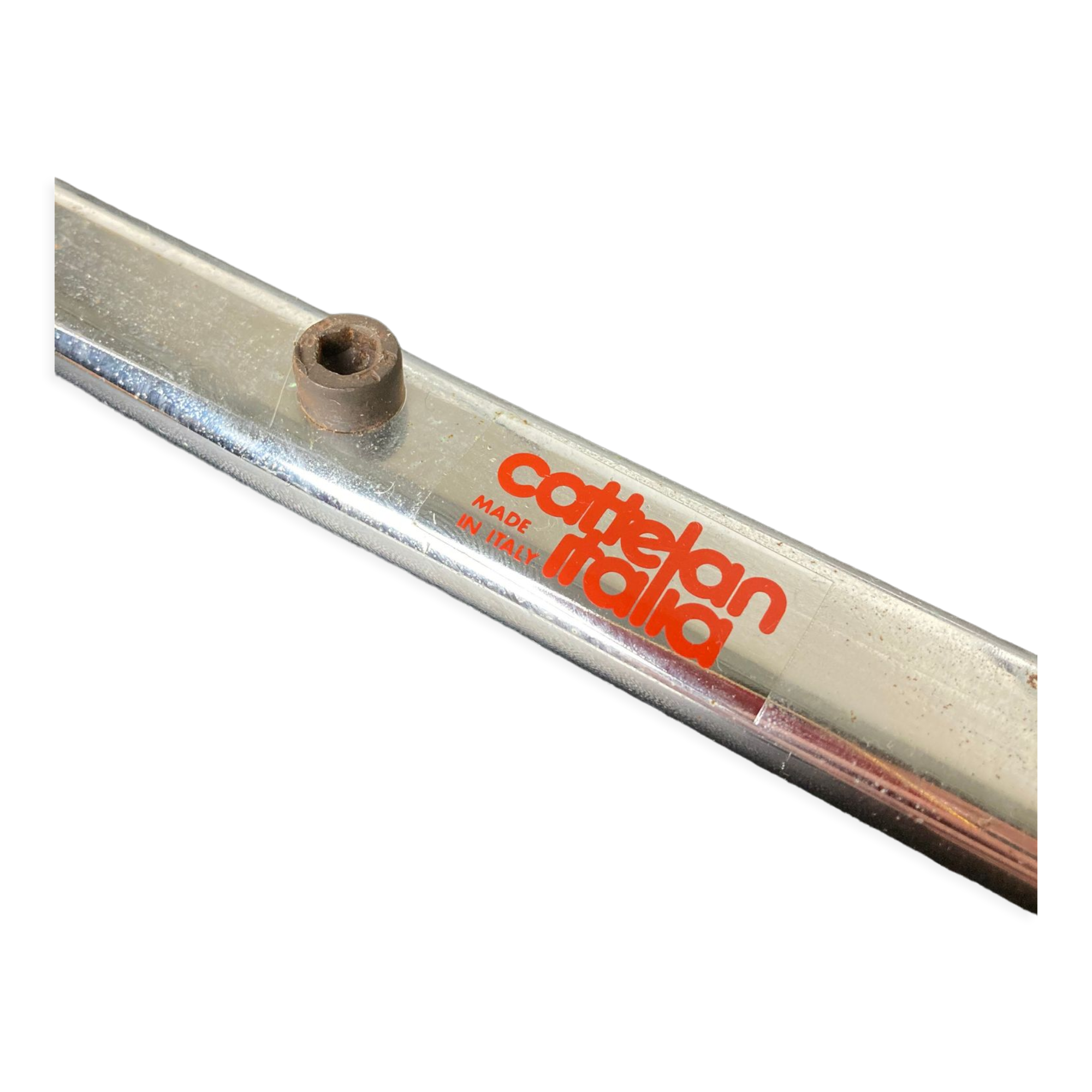 Rare dining chairs in copper by Cattelan italy, 1970s