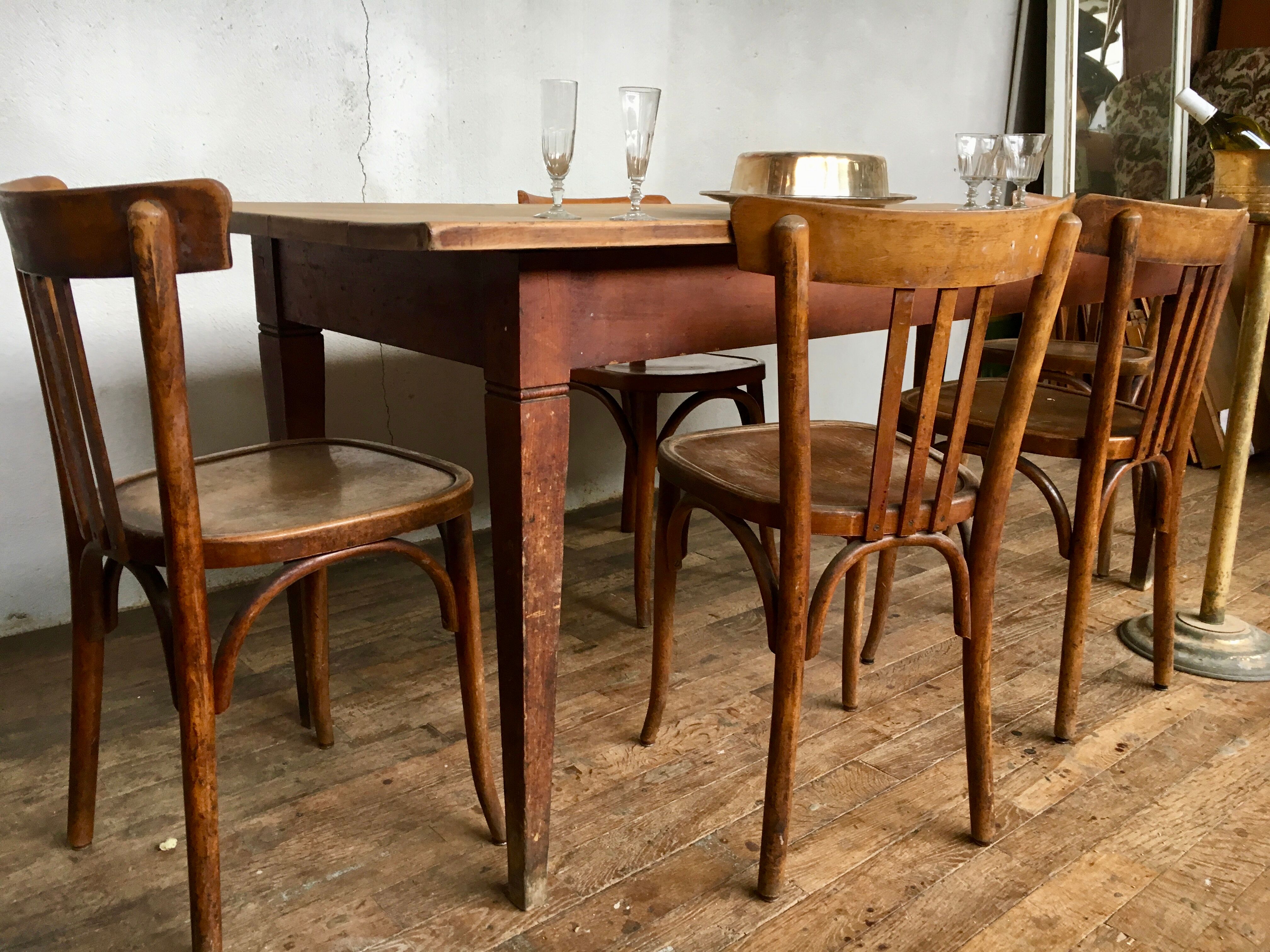Old bistro table