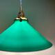 Vintage pendant lamp in green and white opaline