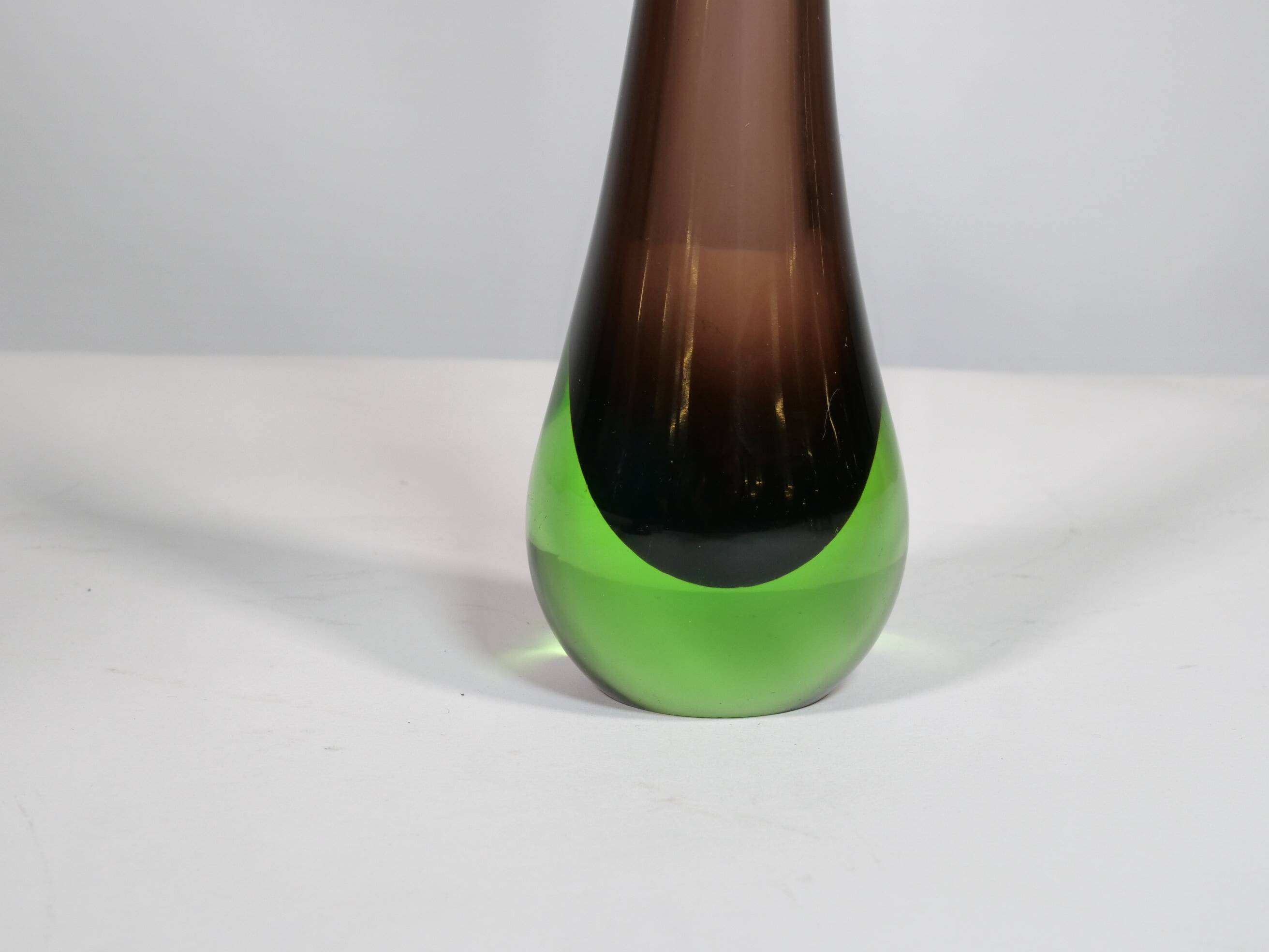 Vase en verre Sommerso de Murano par Flavio Poli, 1970