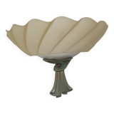 Vintage Italian resin and glass wall light