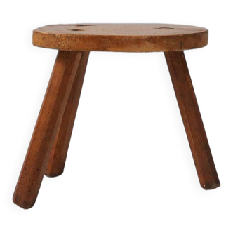 Tabouret Rustique en Bois, 1920s