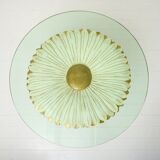 Round carved wooden table, Italy, 1960s