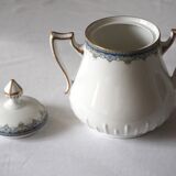 White Limoges porcelain sugar bowl/sugar pot