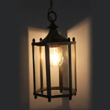 Glass lantern and brass