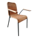 Fauteuil en rotin, structure métal, Allemagne, années 70