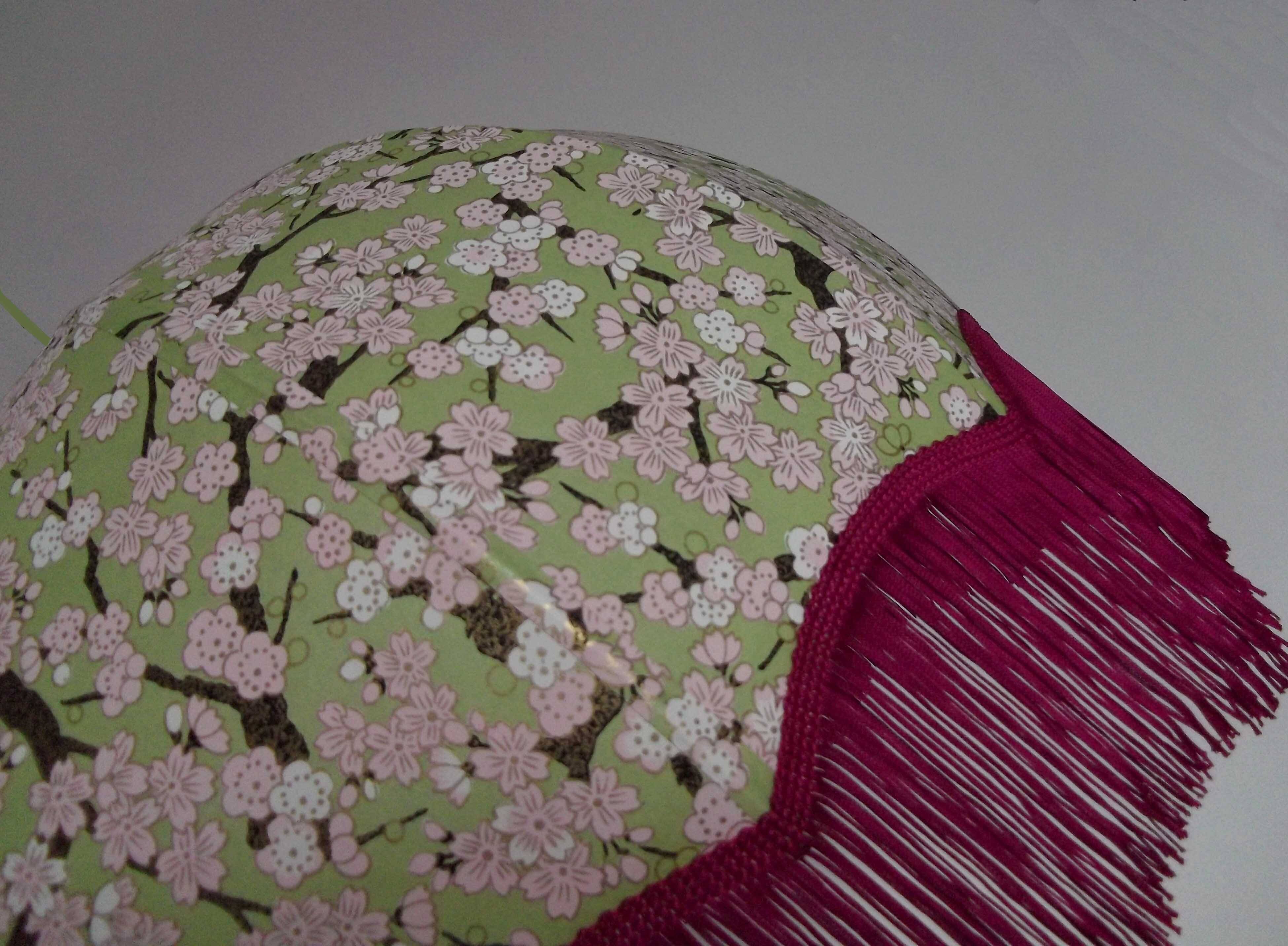 Retro fringed pendant light "Erina".