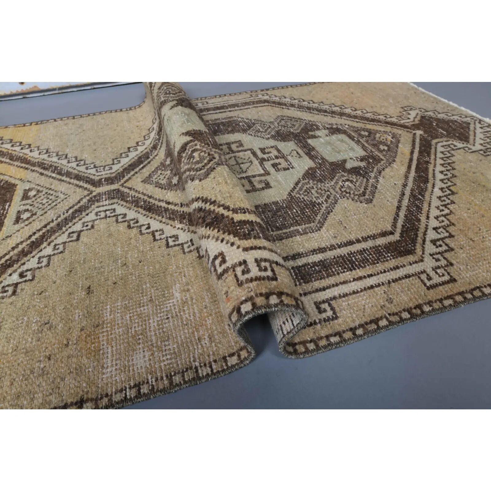 Turkish Oushak handmade runner 84x314