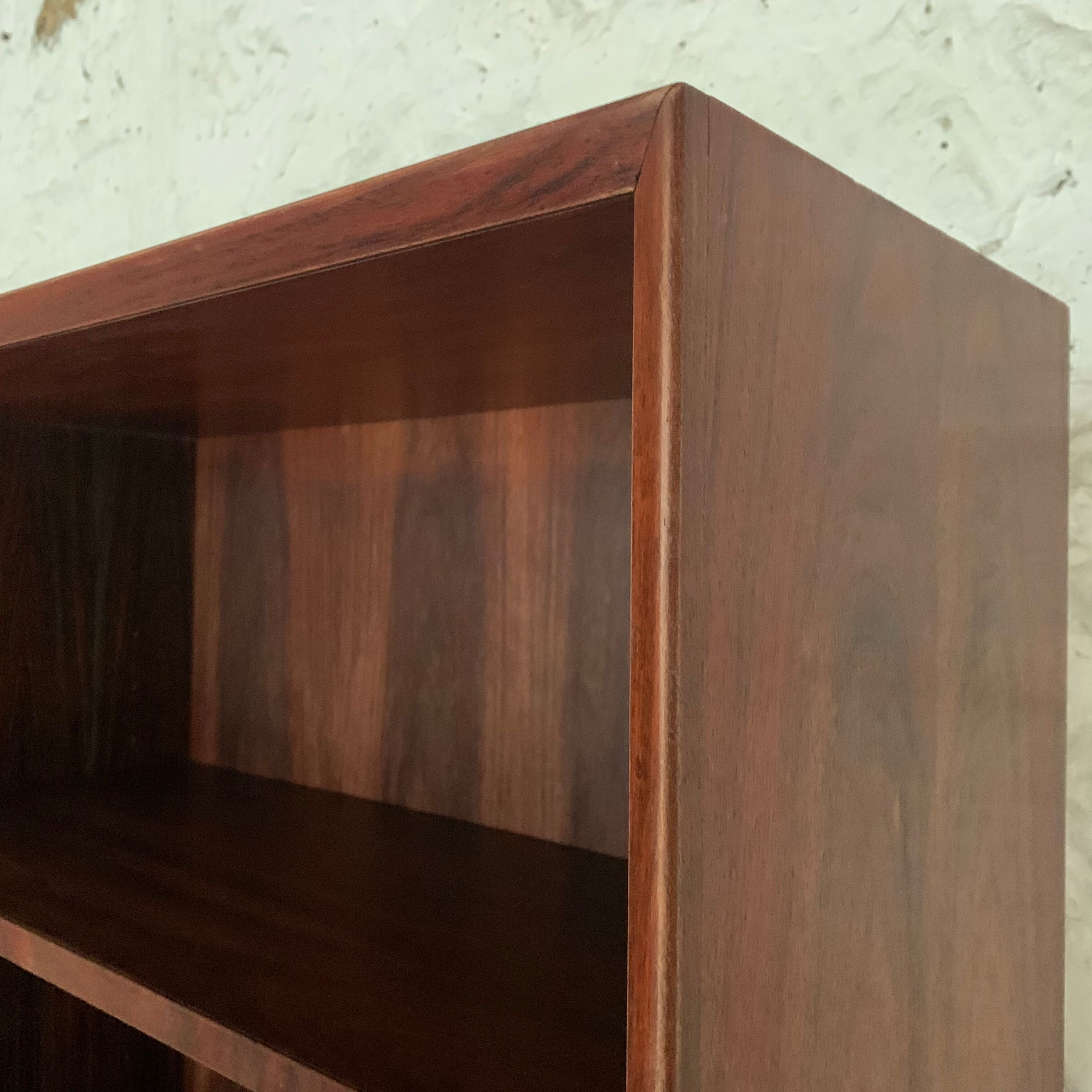 Vintage Scandinavian library in Rio rosewood