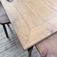 Farm table cherry wood with curved legs, 19th century.