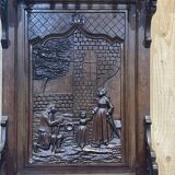 Crédence bretonne fin XIXème en châtaignier