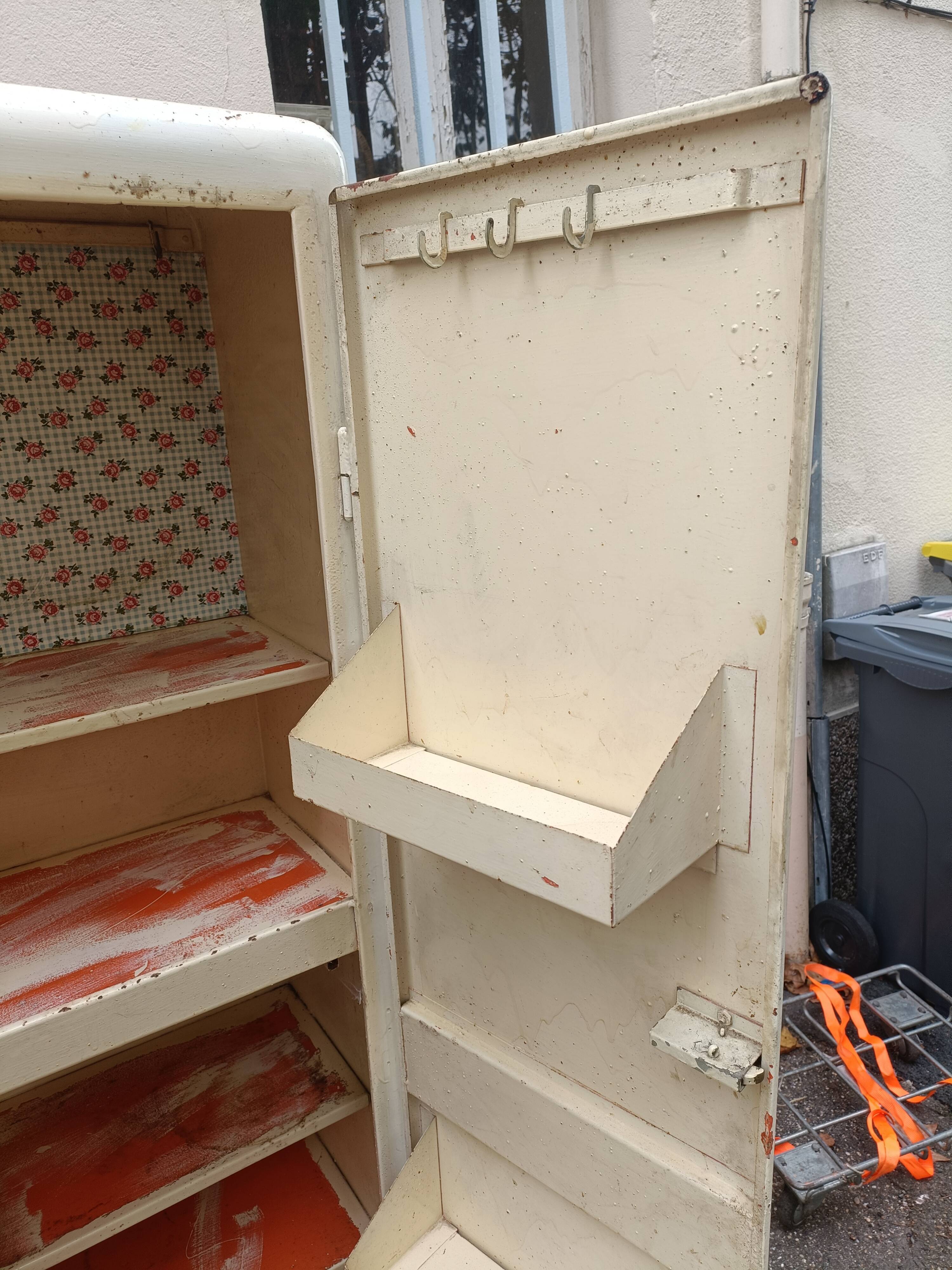 Metal cabinet industrial kitchen