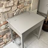 Old renovated ash gray lectern
