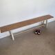 Vintage solid wood farmhouse bench