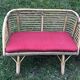 Bamboo rattan benches for kids vintage 60s