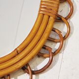 Rattan mirror