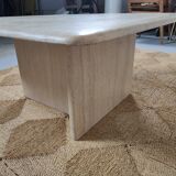 80s travertine coffee table