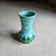 Green and blue lava ceramic pot pitcher