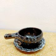 Six tasses à café vintage Sars Poteries 1960