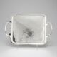 Silver plate by Georg Jetel for Alton Sweden 1980 Signed and dated