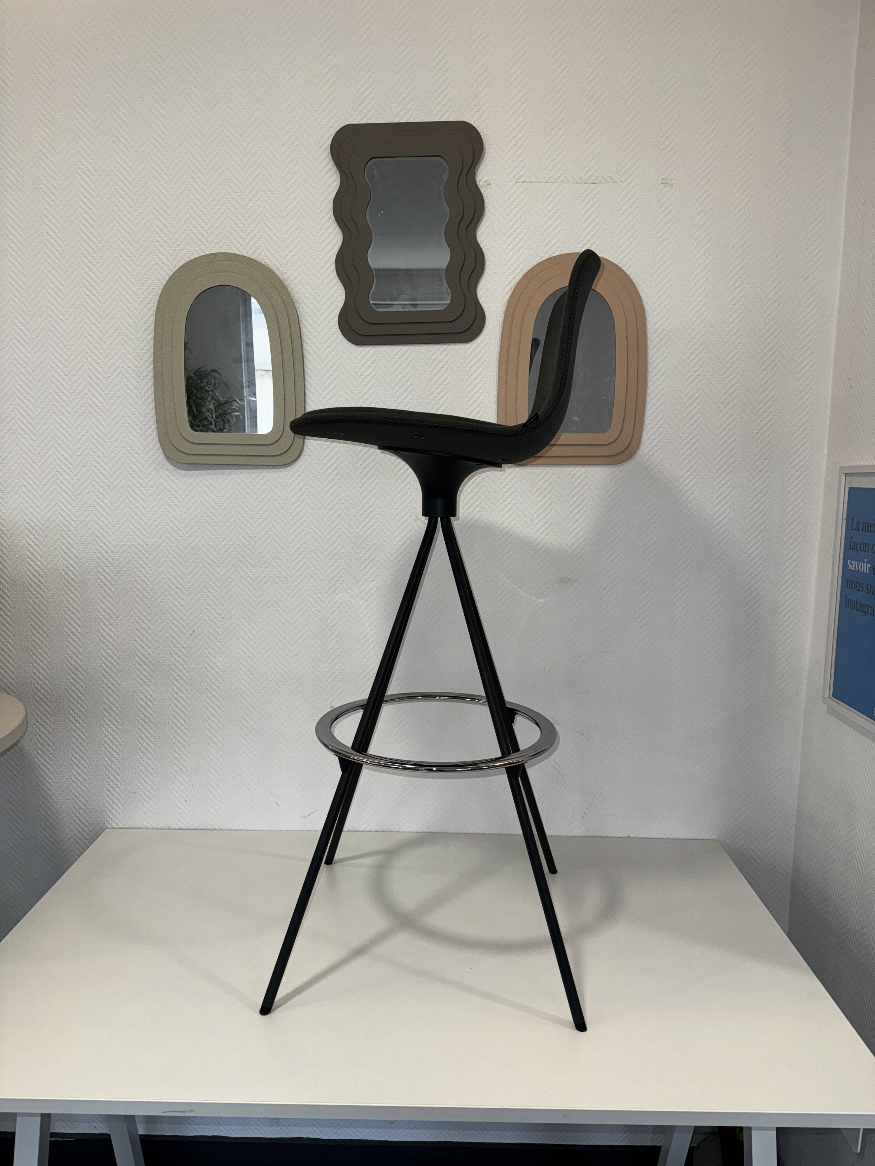 ENEA High design stool in grey colour
