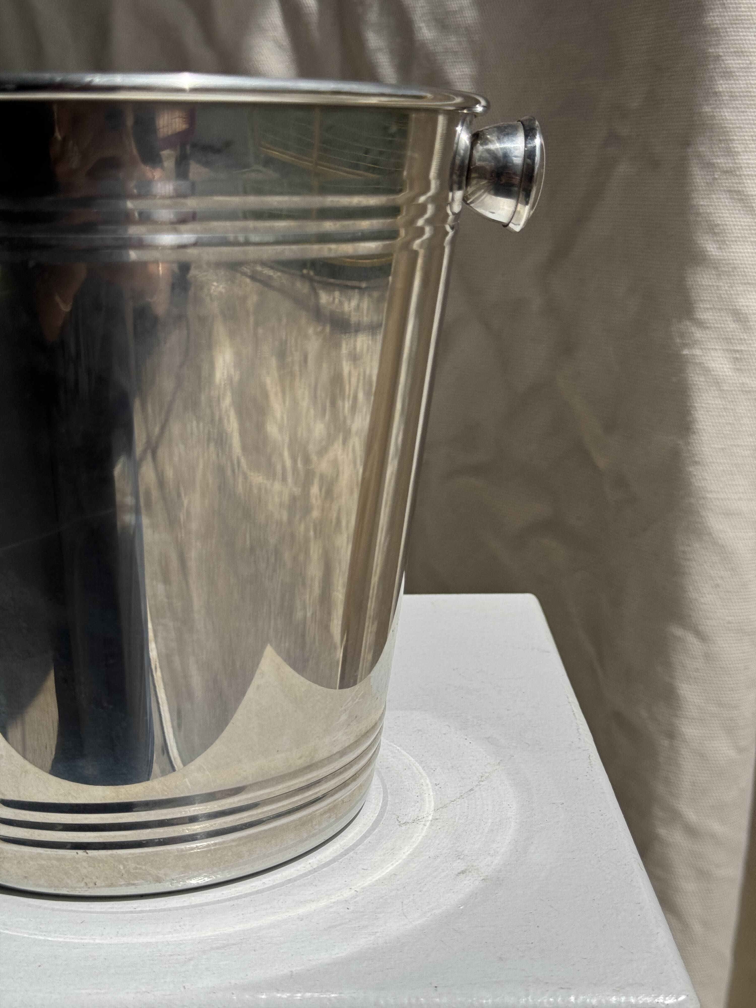 Silver-plated champagne bucket H19 D19