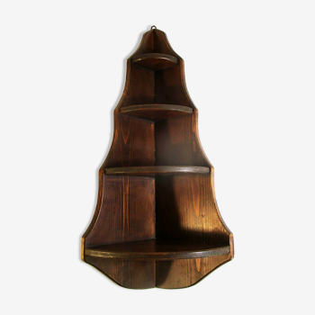 Etagère d'angle en bois