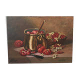 Nature Dead oil on rigid support