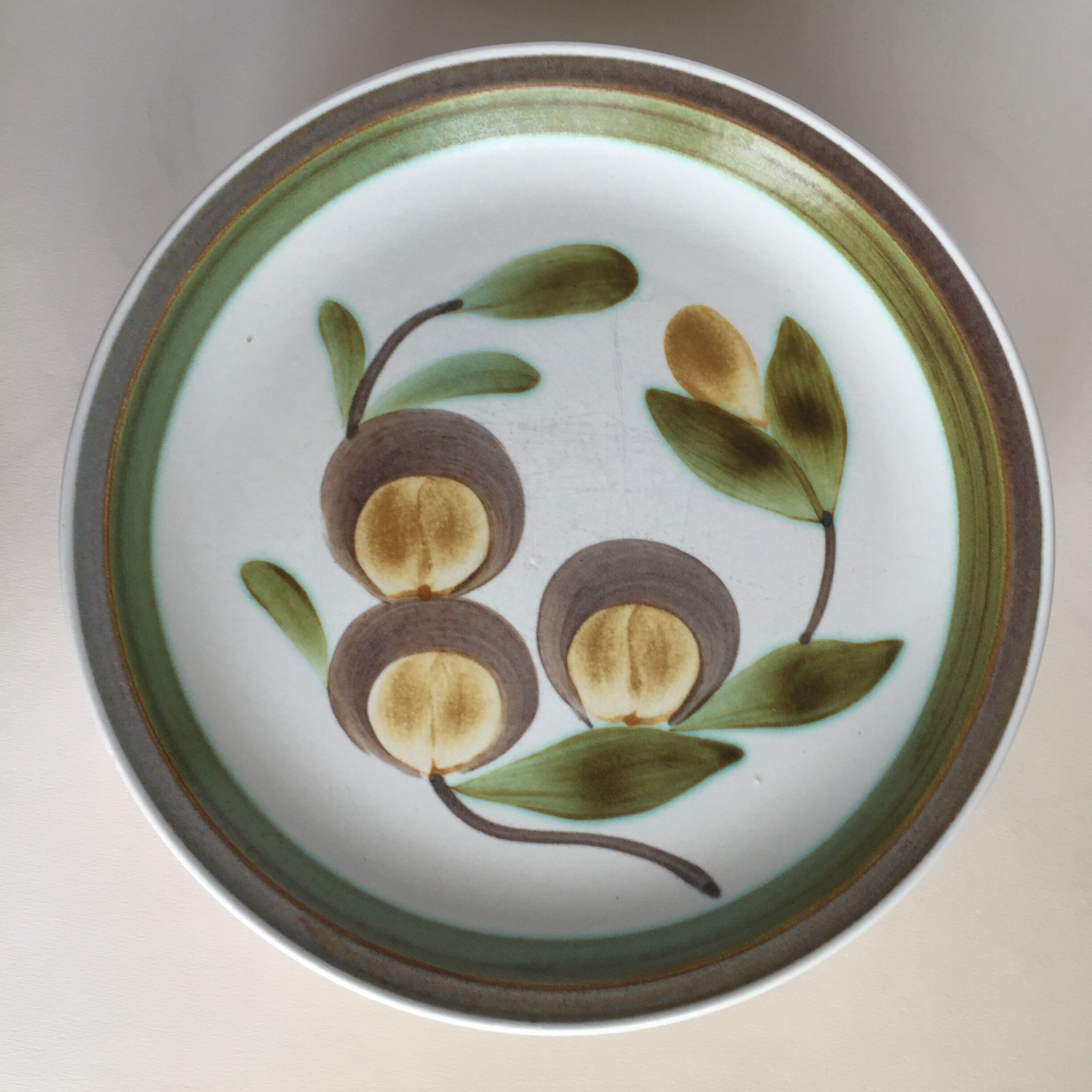 Set of 9 Gien flat plates