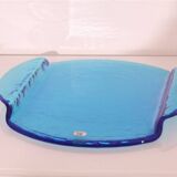 Blue glass dish by Gunnar Ander 1970