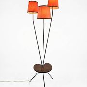 1950s/60s tripod floor lamp with 3 lights.