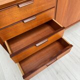 1960s Vintage Large Minimalistic Mid-Century Teak Sideboard