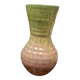 Vase en gres  vert signé accolay 1975 ,  18x10 tres bon etat