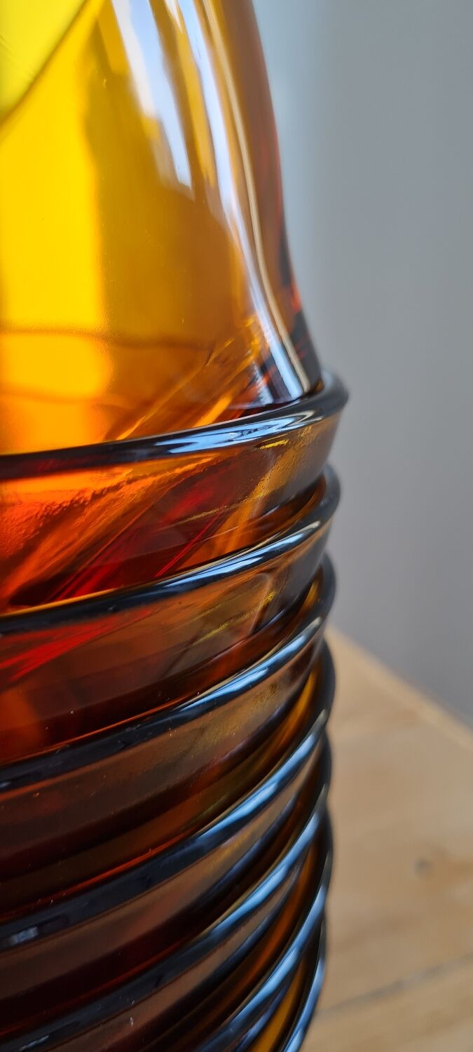 Set of 8 bowls in amber Duralex glass