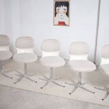 5 x chaises Giroflex 7105 Space Age