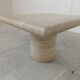 Angelo Mangiarotti Travertine side Table for Up&Up, Italy