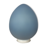 Blue glass pop egg lamp 80's