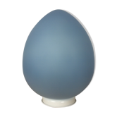 Lampe œuf pop en verre bleu 80's