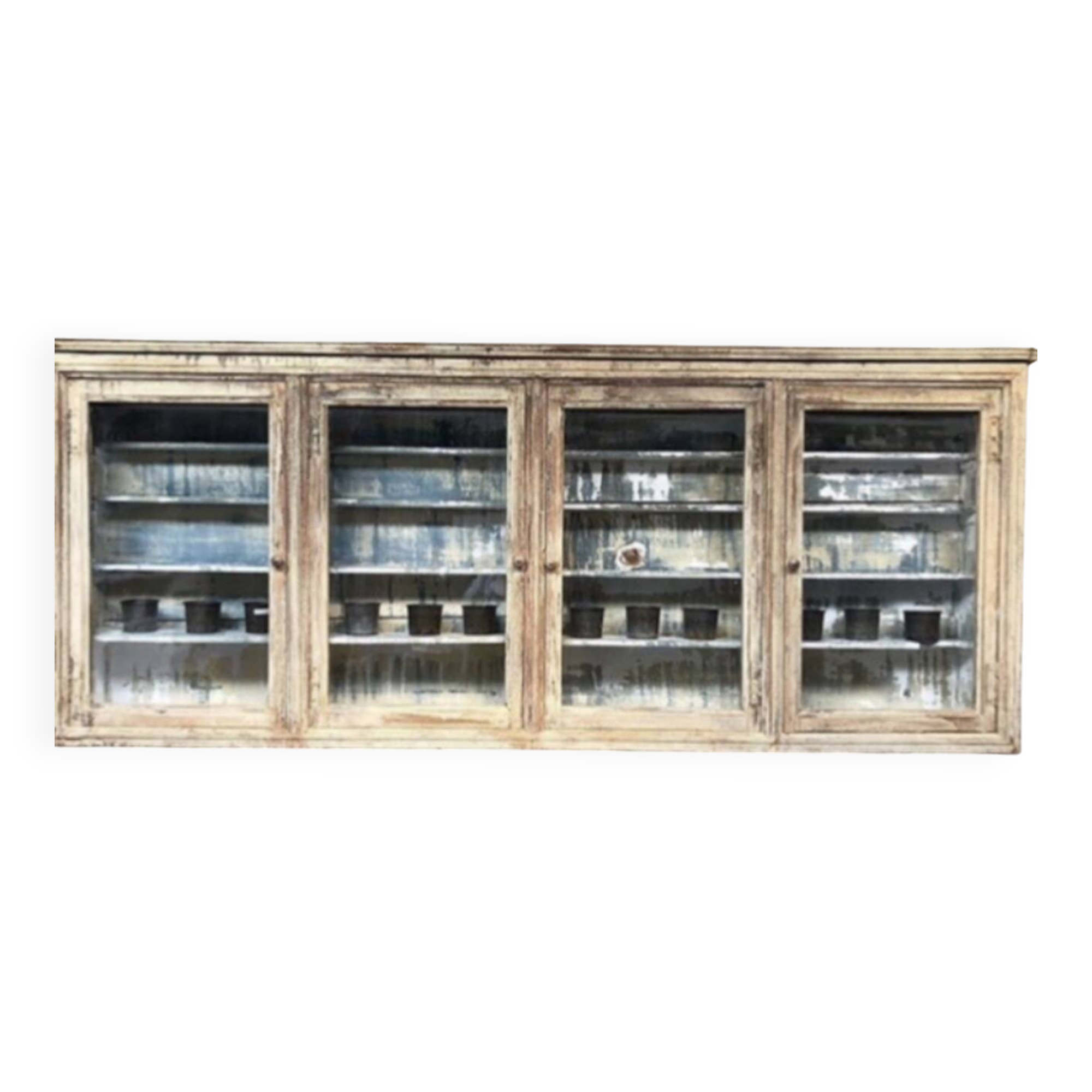 Old wooden shop display case to hang from the early 20th century.