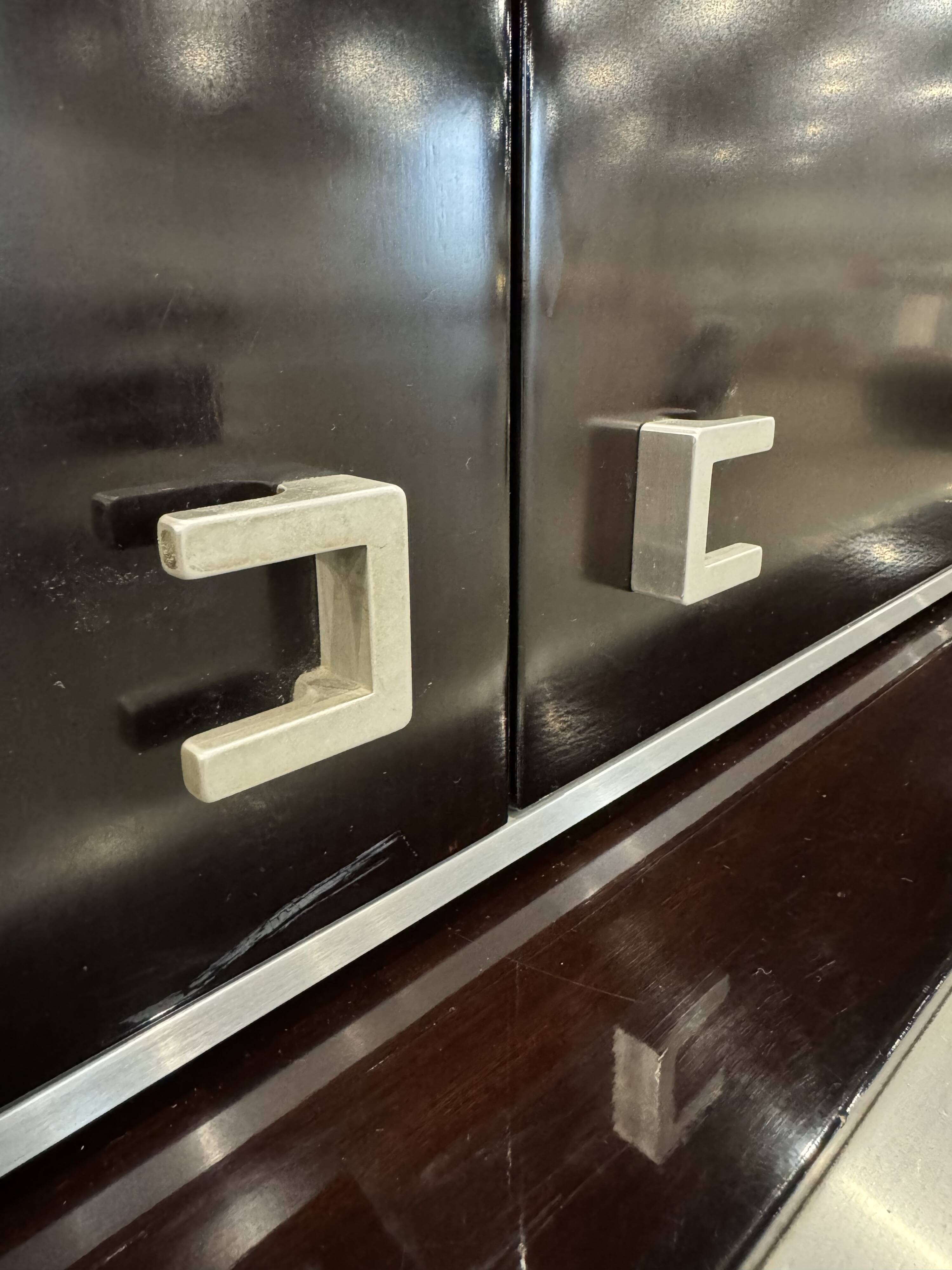 Buffet, meuble de rangement en acajou par Abbondinterni, Italie 1970