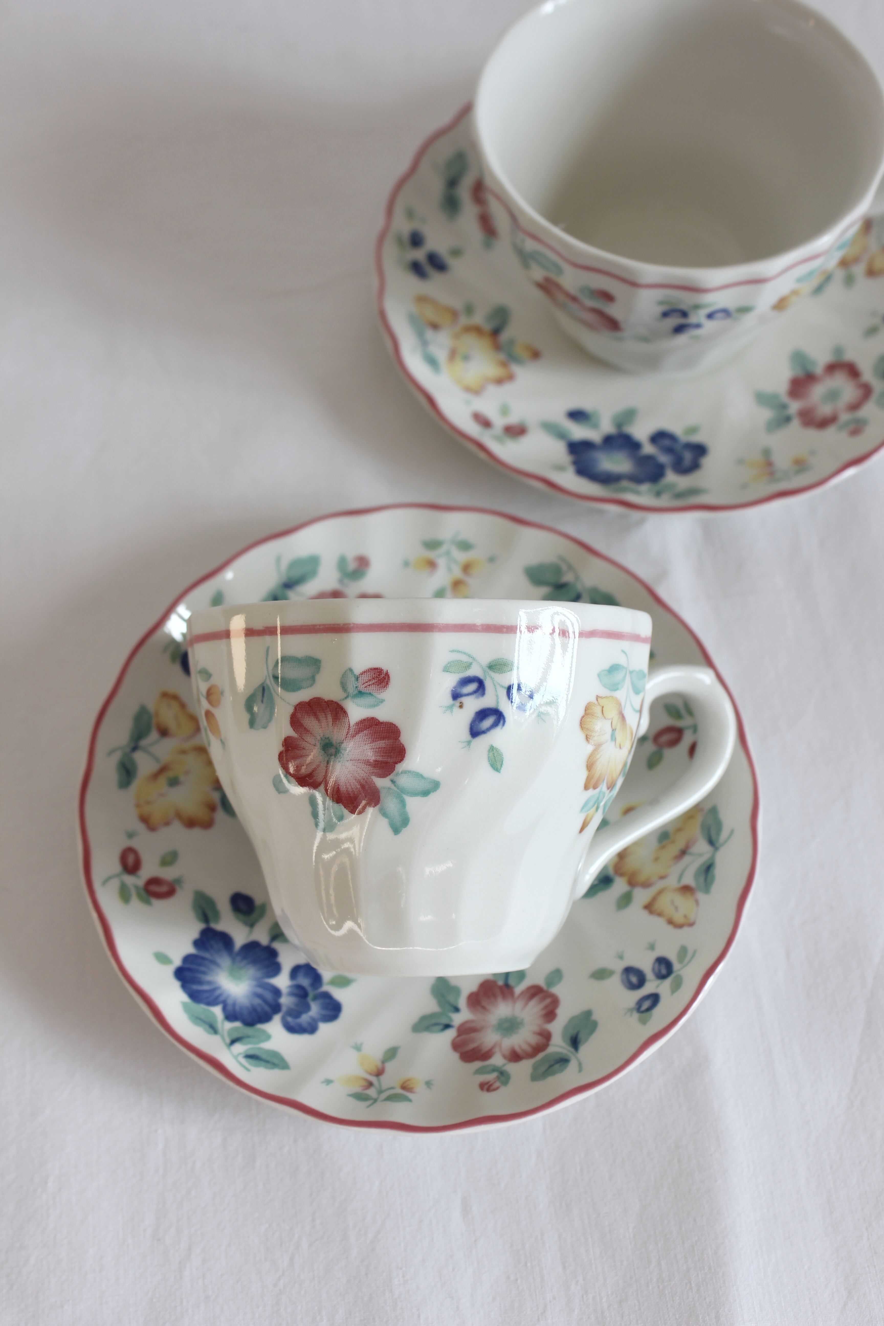 2 cups and subcups Churchill Staffordshire England