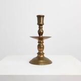 17th-Century Belgian Bronze Candlestick in Renaissance Style