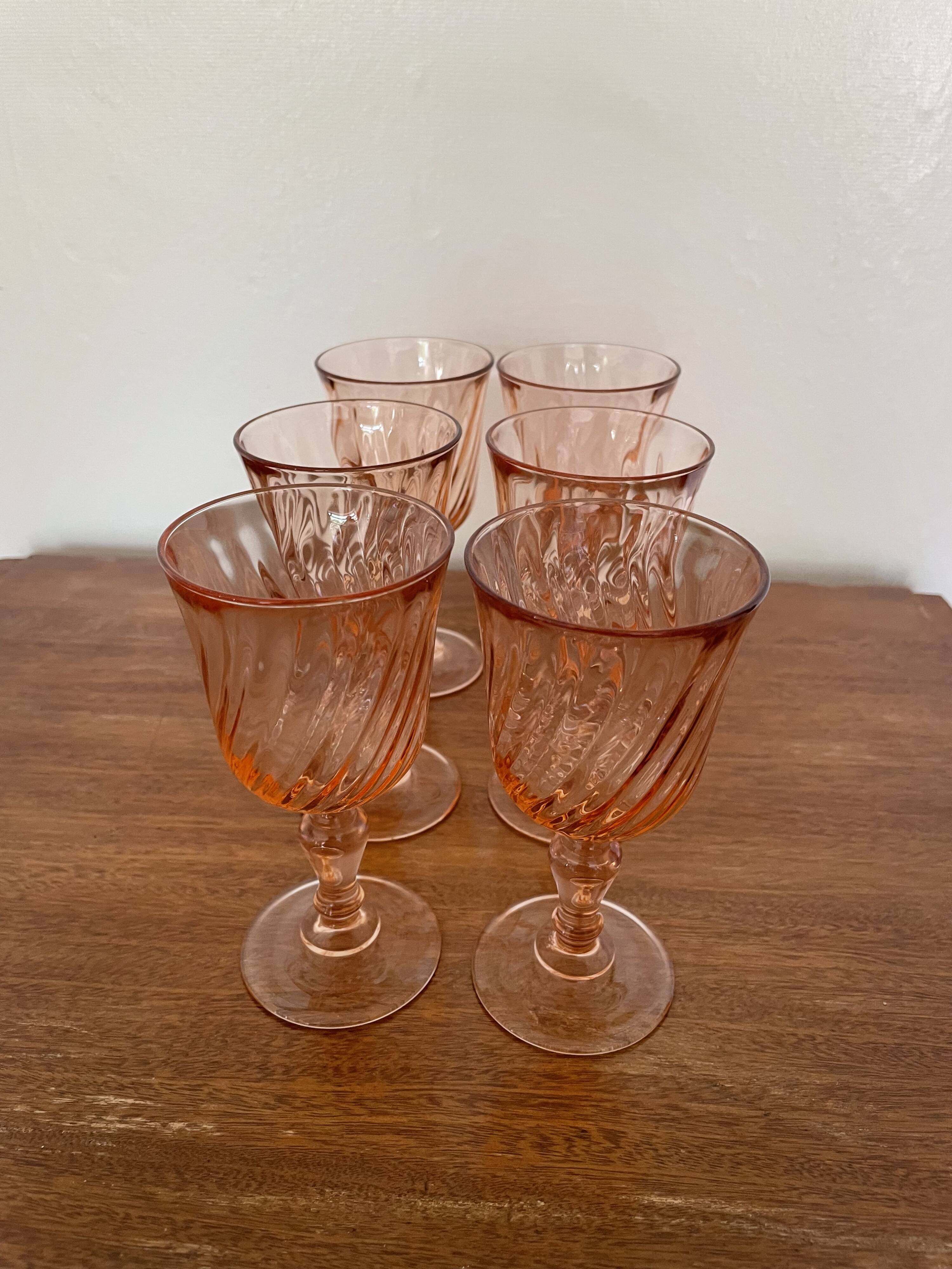 Rose liqueur or port glasses Rosaline d'Arcoroc